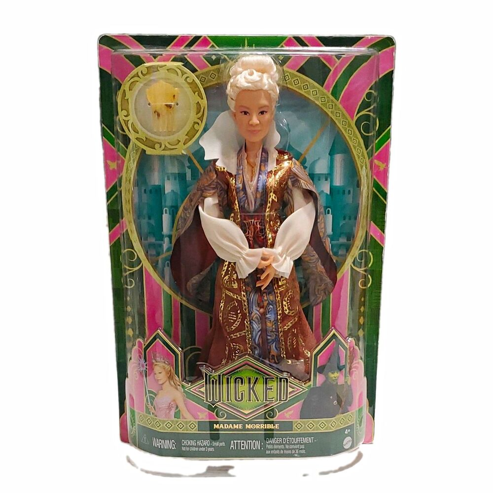 Mattel Wicked Madame Morrible 12 In Fashion Doll Curly White Hair JLJ05 NIB
